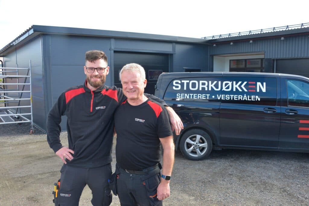 Showroom hos Vesterålen Storkjøkkensenter på Sortland