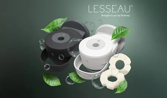 LESSEAU produktfamilie med dispensere og såpestykker