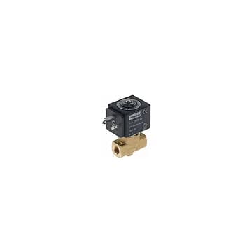 Solenoid valve 2-ways 230VAC connection 1/8" L 40mm DN 2,5mm slide-on receptacle DIN