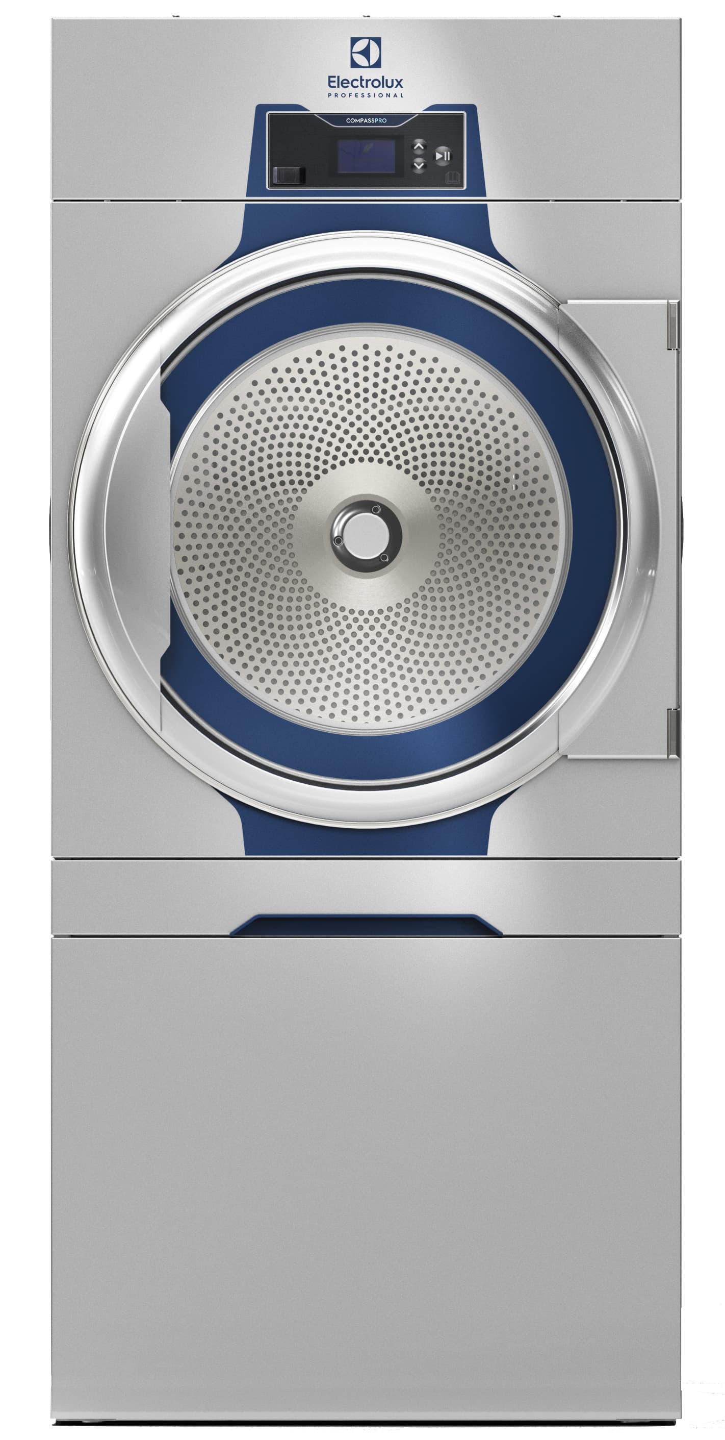 TUMBLE DRYER TD6-14 14KG SST DRUM EL 13,5KW 400/50/3 COMPASS PRO 6G81 EU SILVER DO.RIGHT MB STOP DISCON.