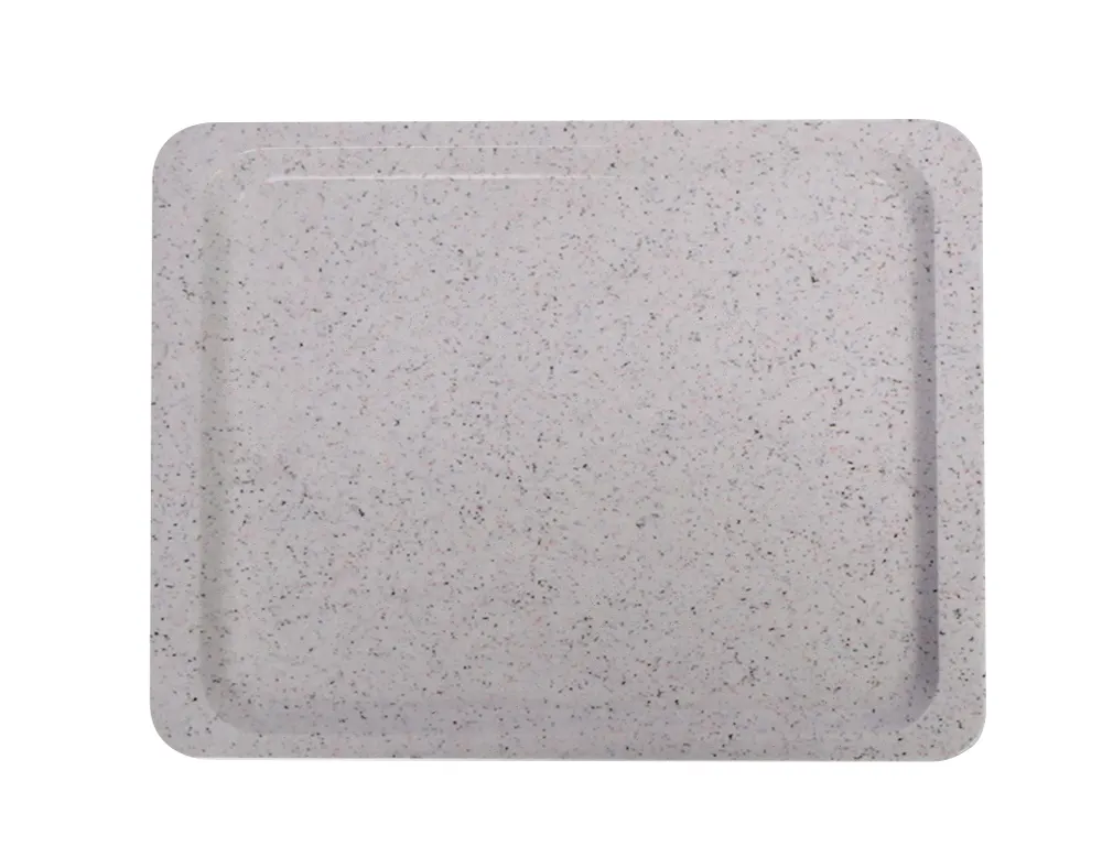 Polyester tray for self-service restaurants, AmerBox, GN 1/2, Granite, 325x265mm, Rectangular