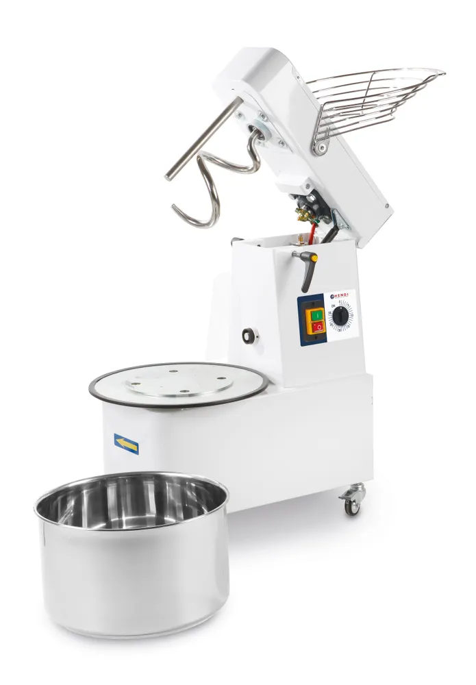 Spiral mixer with rising head and removable bowl, HENDI, Speed 1: 0,37kW (0,50Hp), 10L, 230V/370W, 380x590x(H)575mm