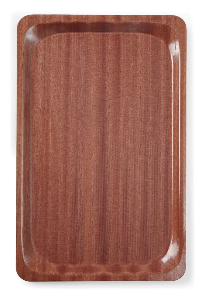 Vis Serving tray, rectangular, non-slip, laminated, AmerBox, Mahogany, 330x430mm, bilde 3