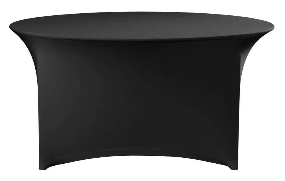 Table cover, round, HENDI, Kitchen Line, 817407, Black, ⌀1800x(H)760mm