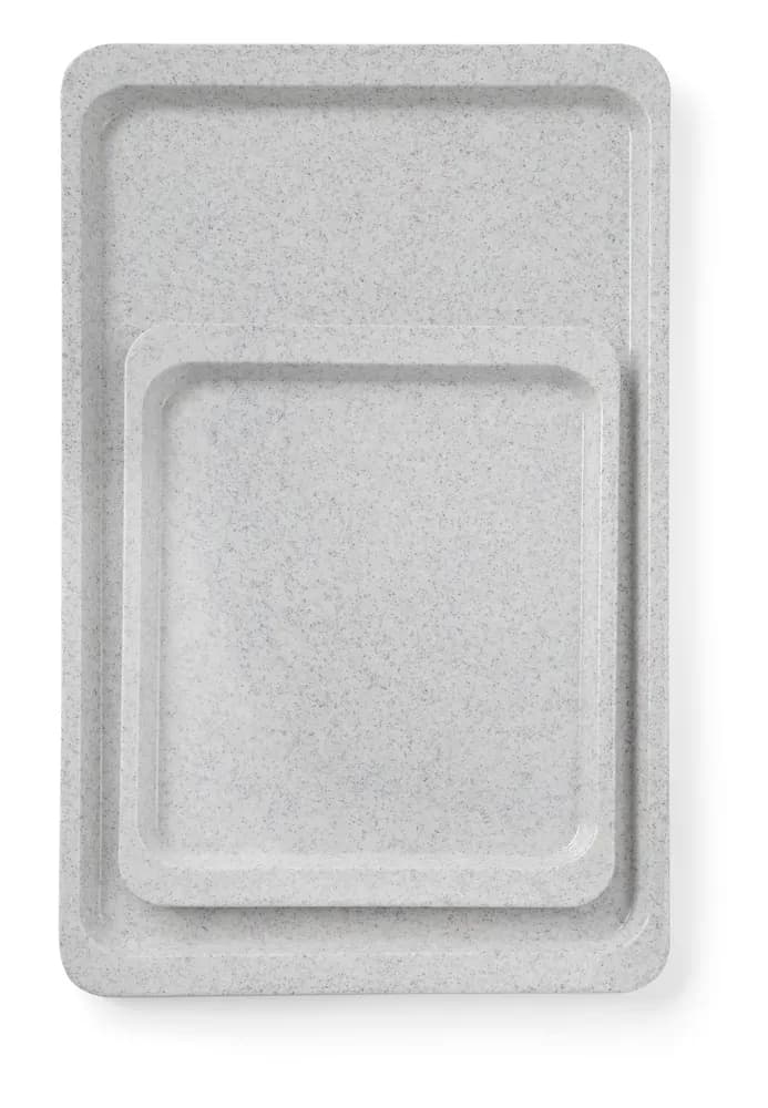 Vis Polyester tray for self-service restaurants, AmerBox, GN 1/2, Granite, 325x265mm, Rectangular, bilde 2