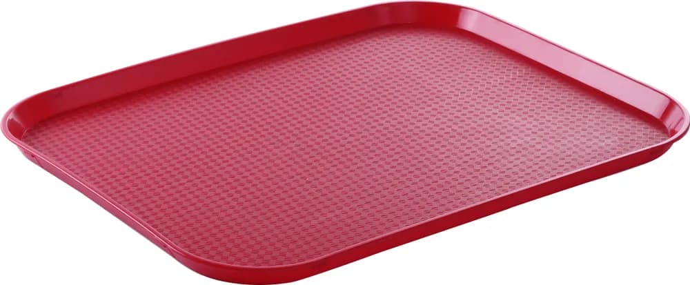 Vis Polypropylene fast food tray, large, AmerBox, Red, 350x450x(H)20mm, bilde 2