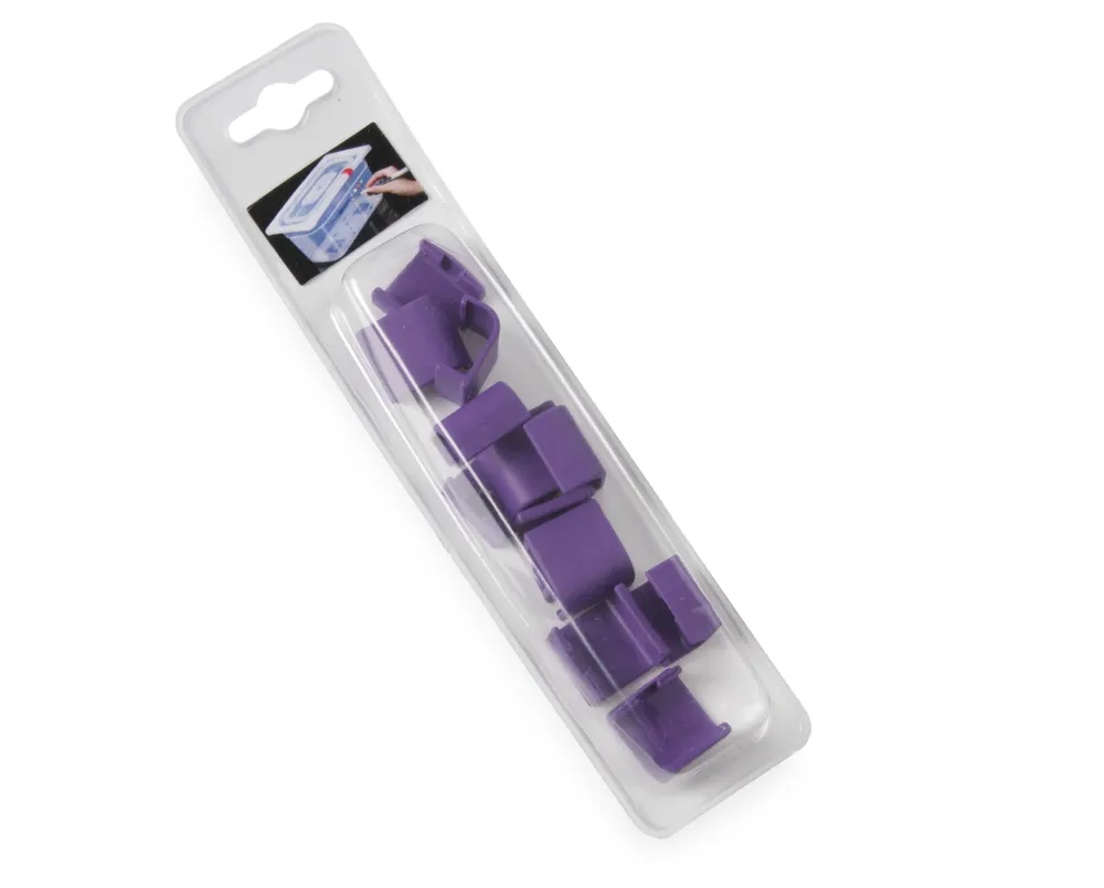 Vis Lid clips for HACCP storage containers, HENDI, Purple, 12 pcs, bilde 2