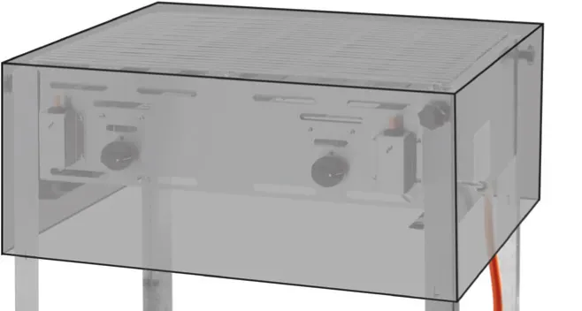 Protective cover, HENDI, 154717 & 154878, 720x560x(H)360mm