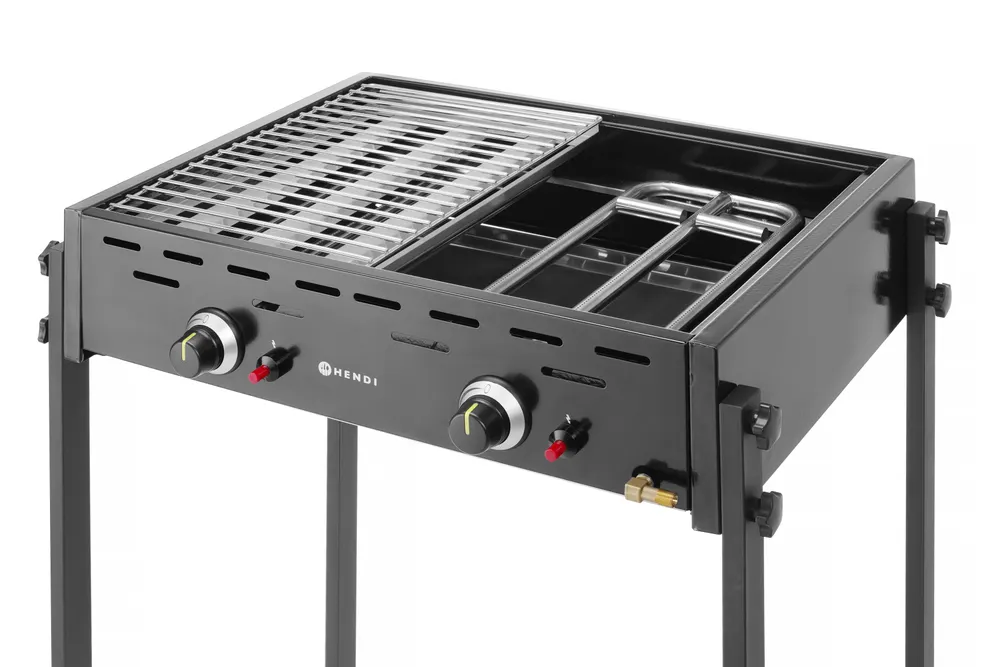 Vis Gas Grill Roast-Master Pro Black, HENDI, Black, 11,6kW, 790x560x(H)900mm, bilde 5