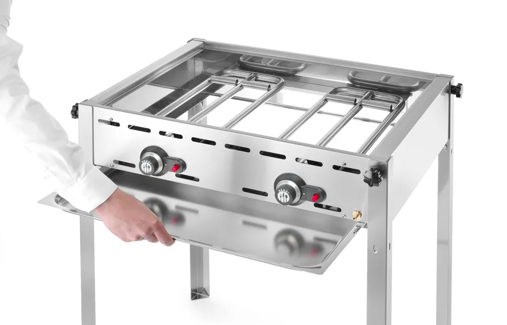 Vis Green Fire with 2 burners, HENDI, Profi Line, 2x GN 1/1 barbecue grids, 11,6kW, 740x612x(H)825mm, bilde 9