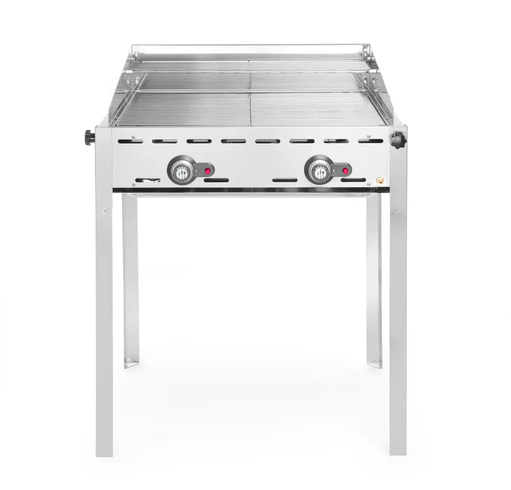 Green Fire with 2 burners, HENDI, Profi Line, 2x GN 1/1 barbecue grids, 11,6kW, 740x612x(H)825mm