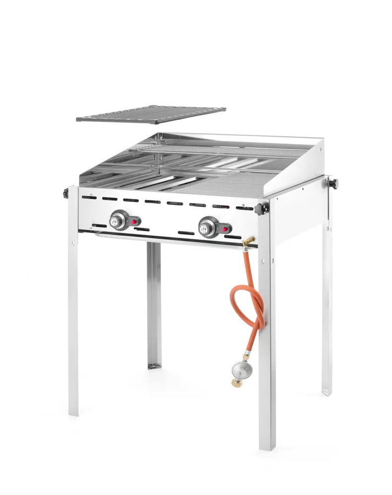 Vis Green Fire with 2 burners, HENDI, Profi Line, 2x GN 1/1 barbecue grids, 11,6kW, 740x612x(H)825mm, bilde 3