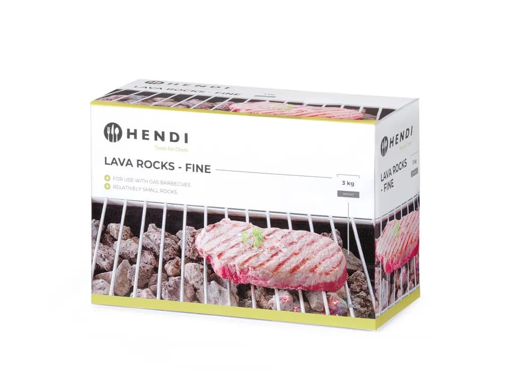 Lava rocks - fine, HENDI, box, 250x110x(H)170mm