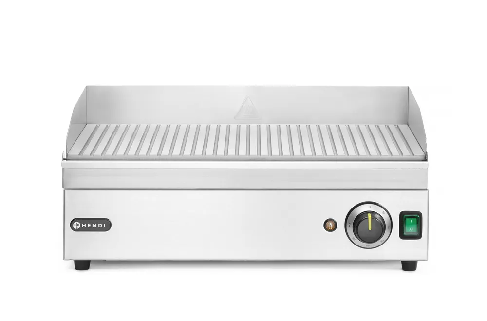 Griddle ribbed, HENDI, Kitchen Line, 230V/2400W, 527x404x(H)233mm