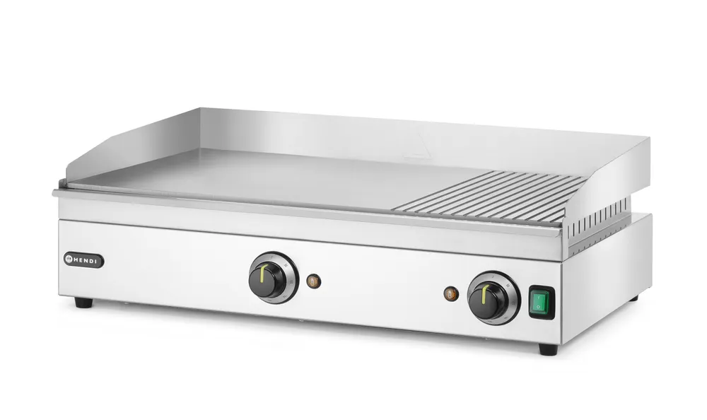 Vis Griddle 1/3 ribbed, HENDI, Kitchen Line, 230V/3500W, 697x474x(H)241mm, bilde 2