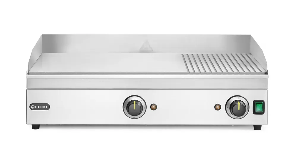 Griddle 1/3 ribbed, HENDI, Kitchen Line, 230V/3500W, 697x474x(H)241mm