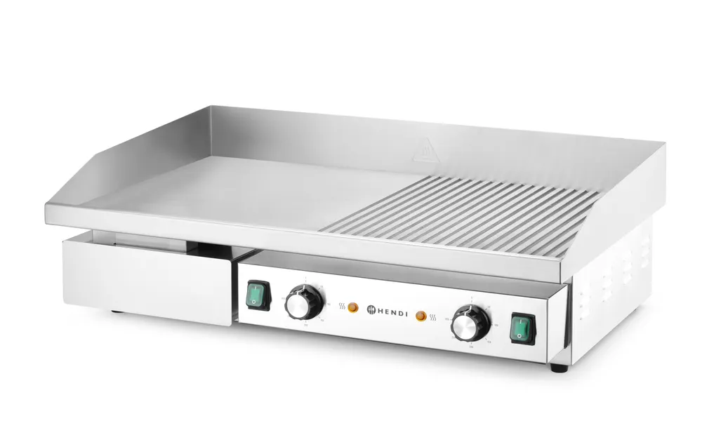 Vis Griddle, half flat, half ribbed, HENDI, Budget Line, 400V/4400W, 720x460x(H)241mm, bilde 2