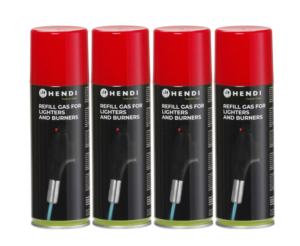 Gas canister, HENDI, 4 pcs., ⌀52x(H)170mm