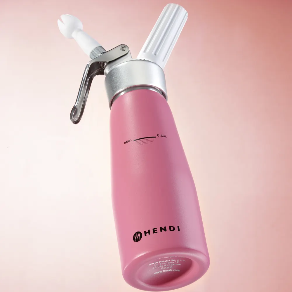 Vis Cream whipper, HENDI, 0,5L, Pastel pink, ⌀80x(H)260mm, bilde 3