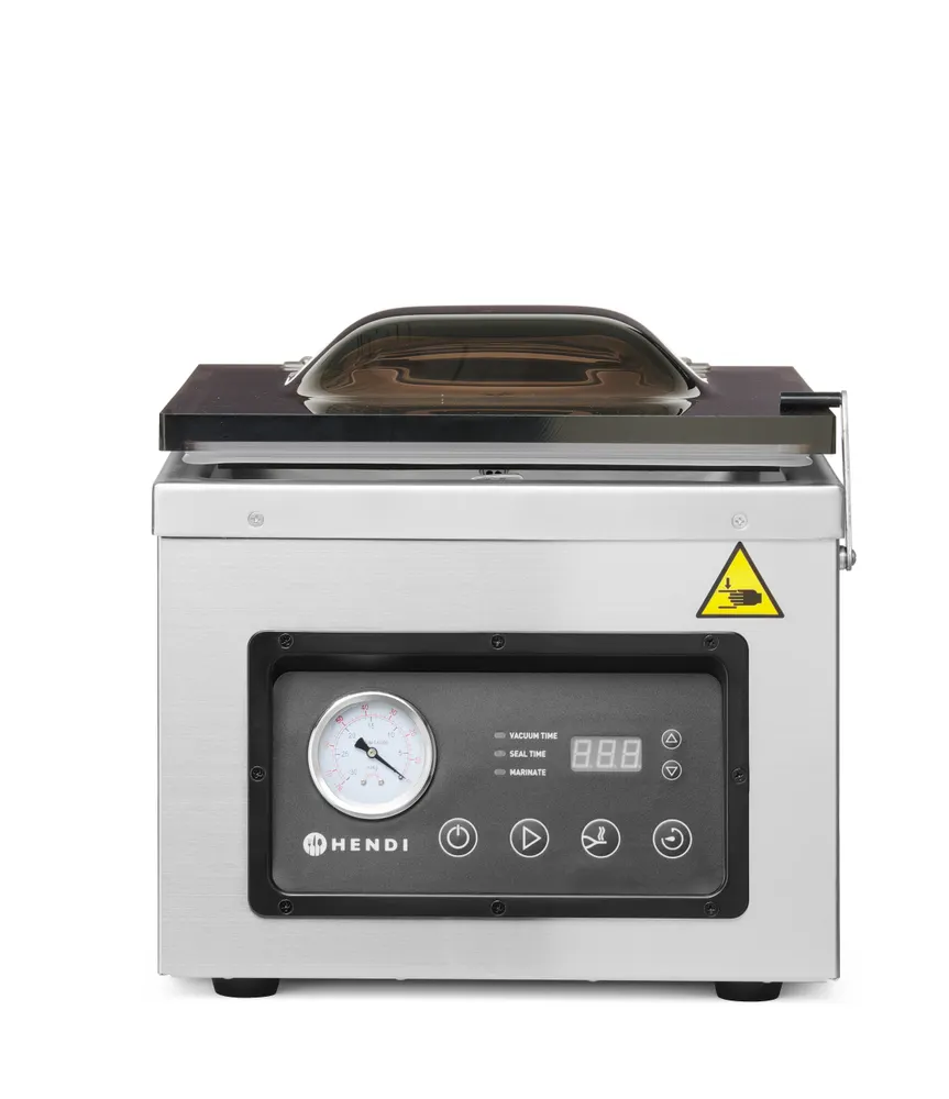 Vacuum chamber packaging machine, HENDI, Profi Line, sealing strip 300 mm, 230V/950W, 367x425x(H)364mm
