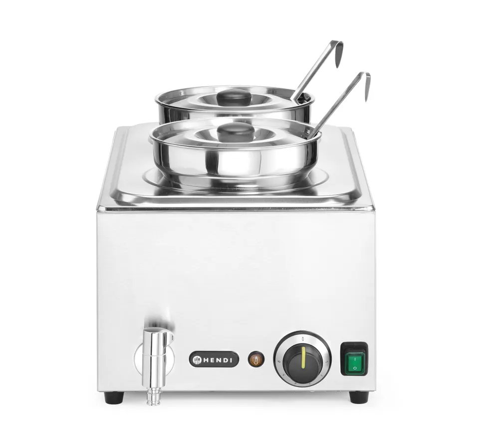 Vis Set: Bain-marie Ranger + 2x 4L container with lid, HENDI, GN (H)150mm, 8L, 230V/1000W, 604x332x(H)315mm, bilde 3