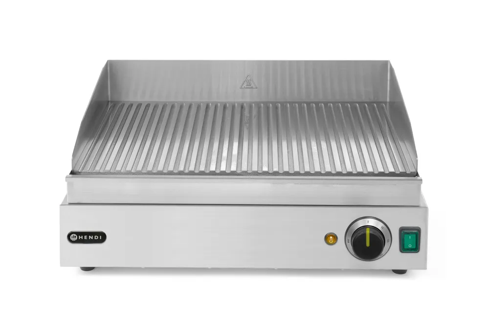 Griddle, ribbed, HENDI, Profi Line, 230V/2400W, 527x404x(H)233mm