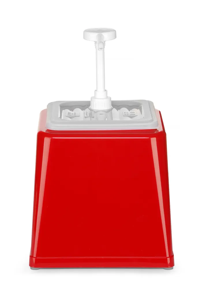 Vis Sauce dispenser with pump, HENDI, 2,5L, Yellow, 230x210x(H)327mm, bilde 4
