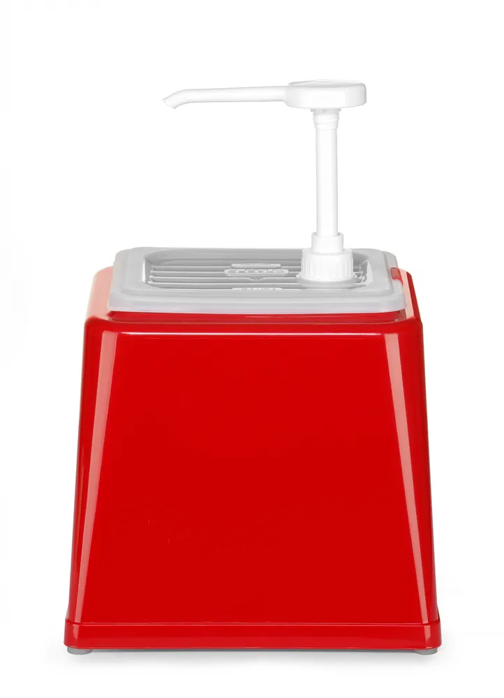 Vis Sauce dispenser with pump, HENDI, 2,5L, Red, 230x210x(H)327mm, bilde 3