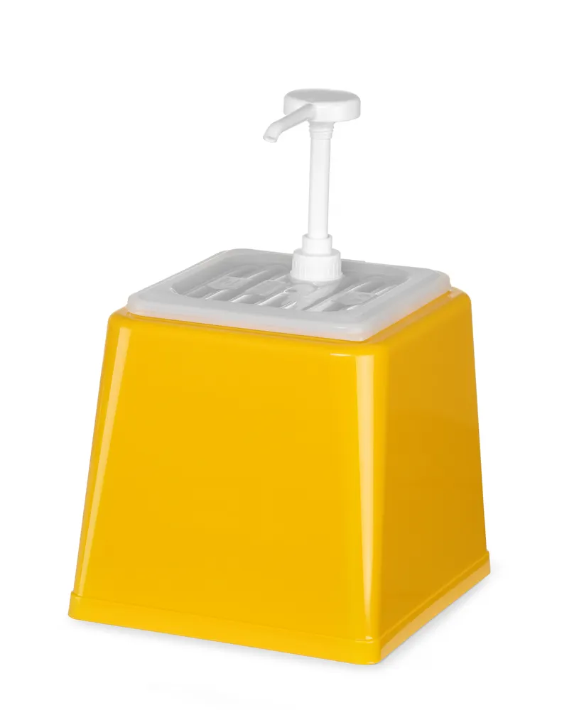Vis Sauce dispenser with pump, HENDI, 2,5L, Yellow, 230x210x(H)327mm, bilde 2