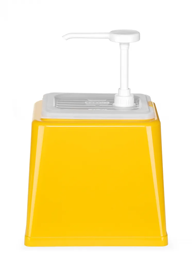 Vis Sauce dispenser with pump, HENDI, 2,5L, Yellow, 230x210x(H)327mm, bilde 3