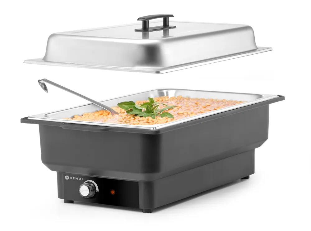 Vis Chafing dish electric Tellano, HENDI, Kitchen Line, GN 1/1, 9L, 230V/900W, 575x349x(H)278mm, bilde 8