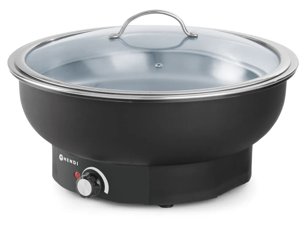 Chafing dish electric Tesino, HENDI, Kitchen Line, 6,8L, 230V/500W, ⌀405x(H)240mm