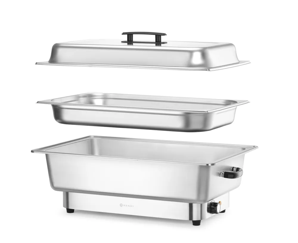 Vis Chafing dish electric Pollina, HENDI, Profi Line, 9L, Silver, 230V/900W, 587x440x(H)273mm, bilde 7
