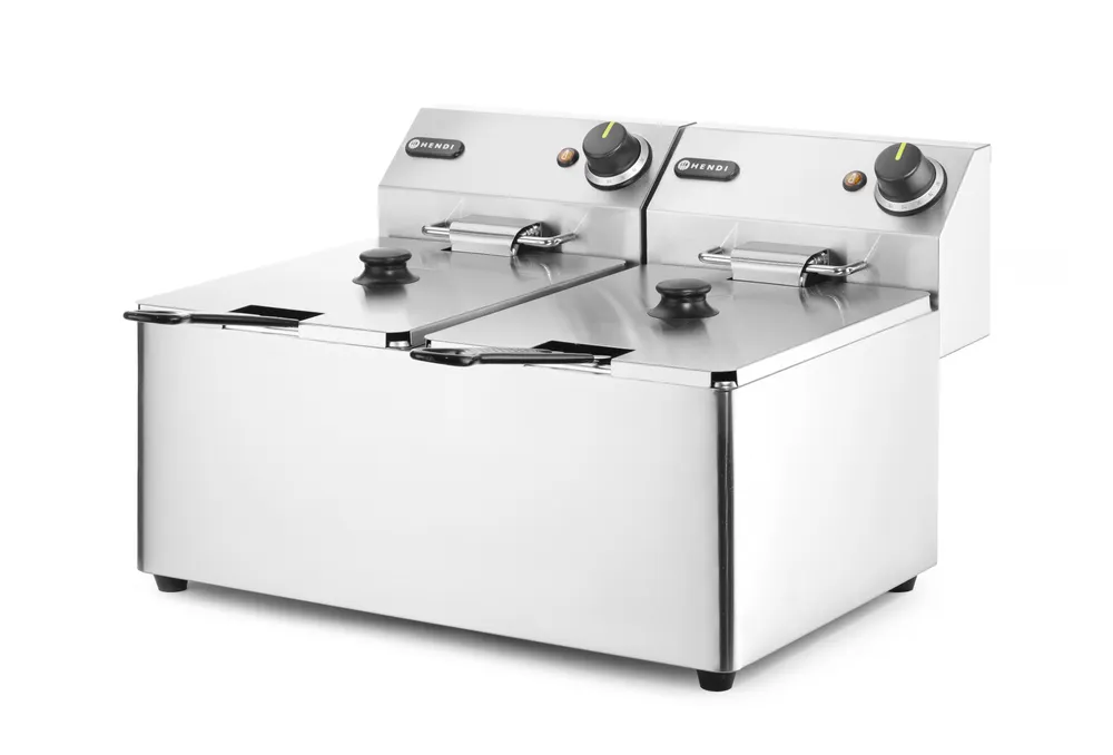 Vis Deep fryer Kitchen Line - 2x 8L, HENDI, Kitchen Line, 16L, 230V/7000W, 542x430x(H)351mm, bilde 3
