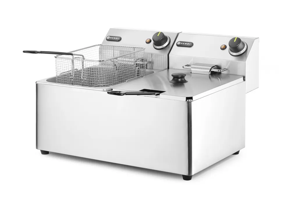 Vis Deep fryer Kitchen Line - 2x 8L, HENDI, Kitchen Line, 16L, 230V/7000W, 542x430x(H)351mm, bilde 2