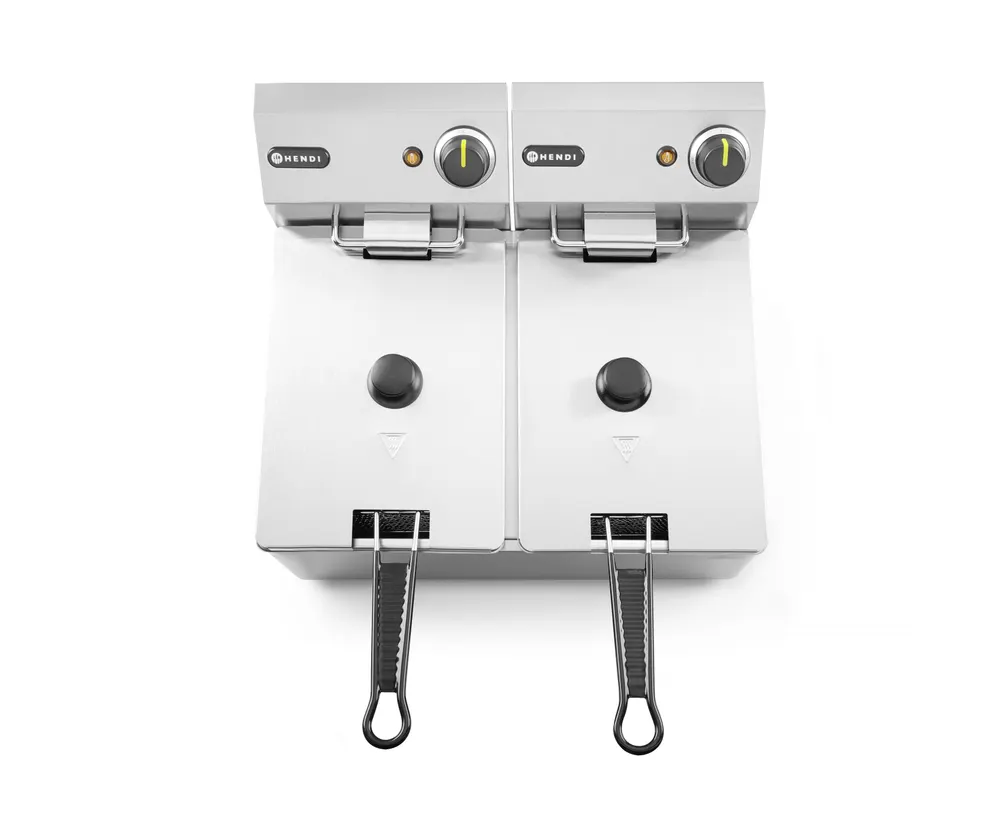 Vis Deep fryer 2x4 L, HENDI, Kitchen Line, 8L, 230V/6000W, 470x380x(H)315mm, bilde 4