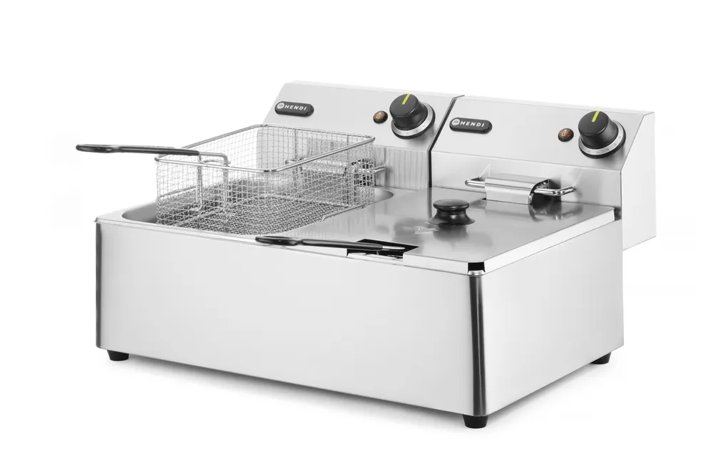 Vis Deep fryer Kitchen Line - 2x 6L, HENDI, Kitchen Line, 12L, 230V/6600W, 550x430x(H)305mm, bilde 3