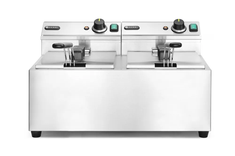 Deep fryer Profi Line, 2 × 8 l, HENDI, Profi Line, 16L, 230V/7000W, 605x460x(H)369mm