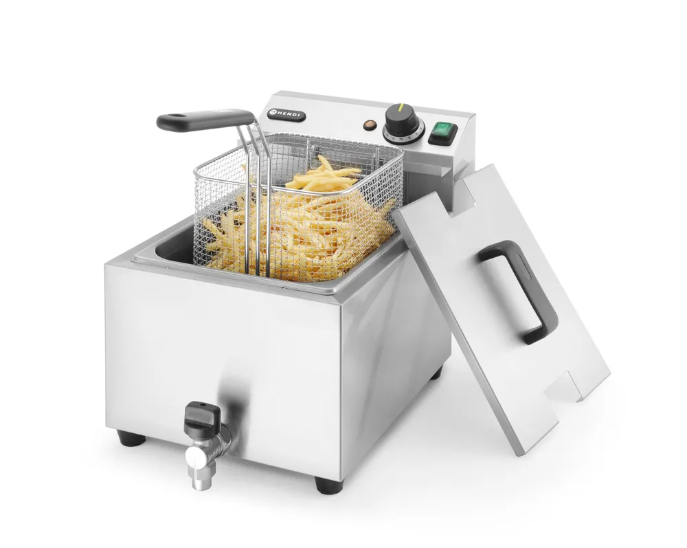 Vis Deep fryer Profi Line with drain tap, 8 l, HENDI, Profi Line, 8L, Light grey, 230V/3500W, 305x515x(H)354mm, bilde 2