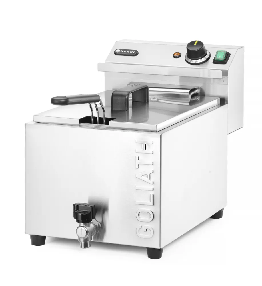 Vis Deep fryer XL with drain tap HENDI GOLIATH, HENDI, 10L, 400V/10200W, 300x585x(H)392mm, bilde 2