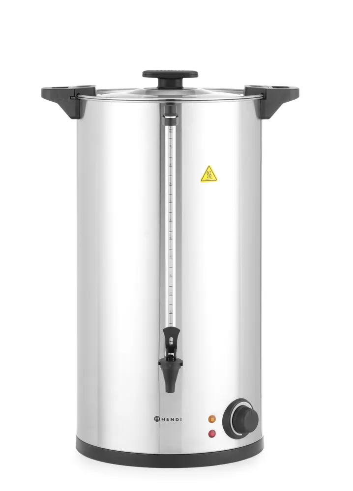 Hot drinks boiler single-walled, HENDI, ≈ 200 cups in 65 min., 30L, 230V/2500W, 415x382x(H)620mm