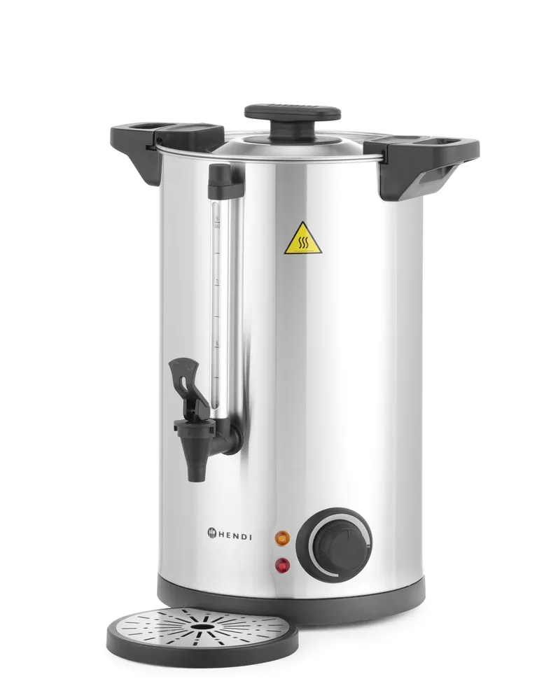 Hot drinks boiler double-walled, HENDI, ≈ 60 cups in 40 min., 9L, 230V/1500W, 340x315x(H)430mm