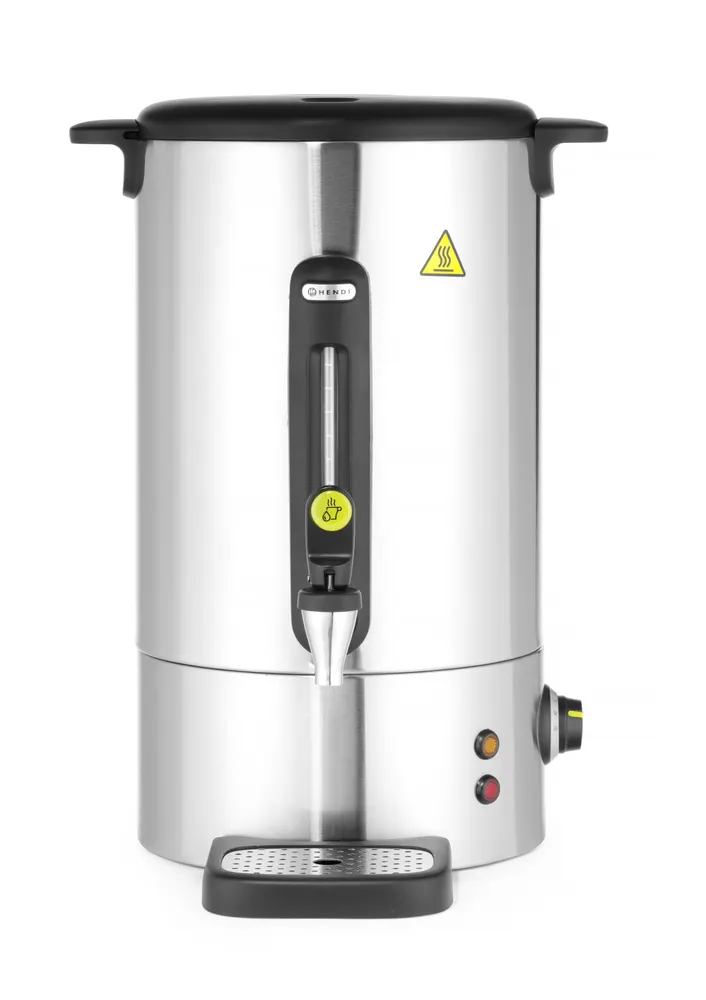 Hot drinks boiler UNIQ, HENDI, designed by Robert Bronwasser, 16L, Silver, 230V/1650W, 357x380x(H)502mm