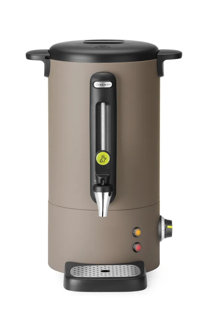 Hot drinks boiler UNIQ, HENDI, designed by Robert Bronwasser, 9L, Taupe, 230V/950W, 307x330x(H)450mm