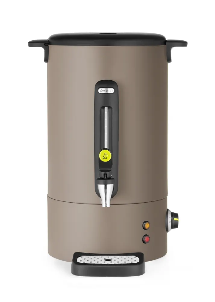 Hot drinks boiler UNIQ, HENDI, designed by Robert Bronwasser, 16L, Taupe, 230V/1650W, 357x380x(H)502mm