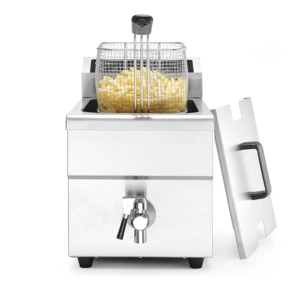 Vis Induction deep fryer with drain tap, 8 l, HENDI, 8L, Light grey, 230V/3500W, 288x619x(H)408mm, bilde 5