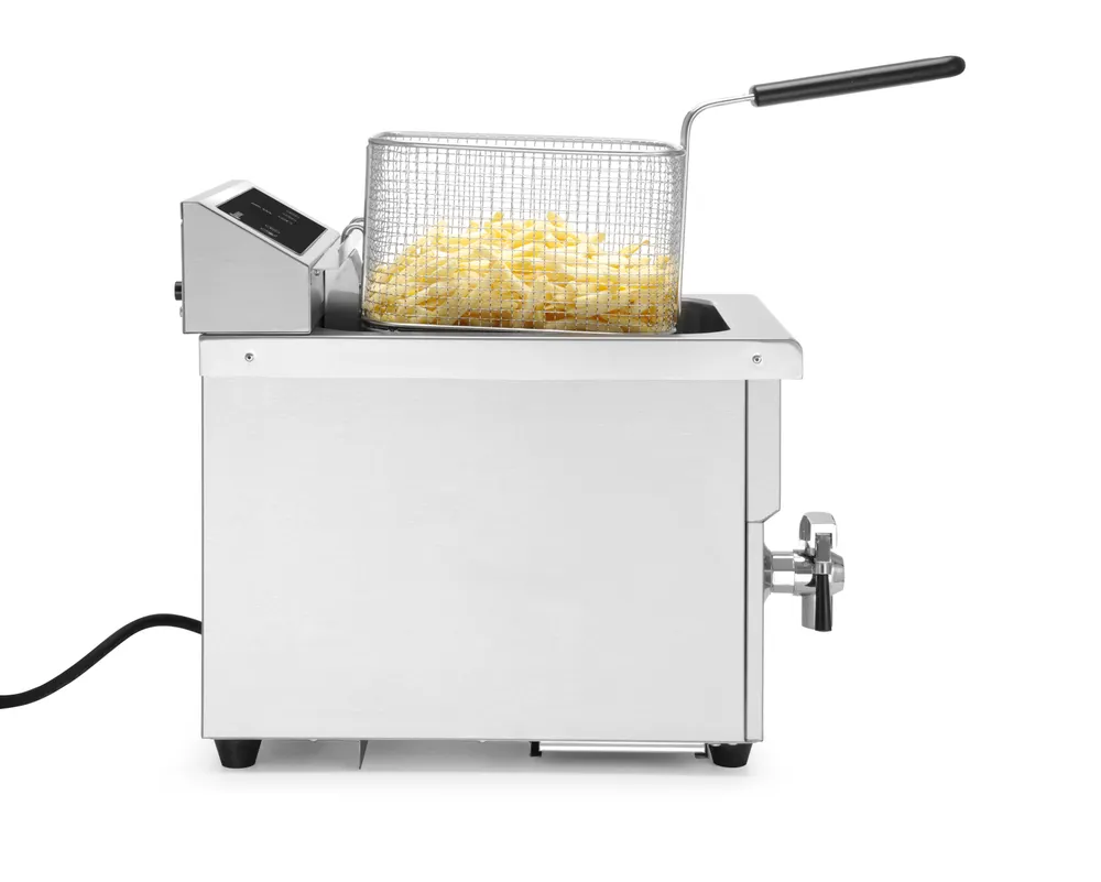 Vis Induction deep fryer with drain tap, 8 l, HENDI, 8L, Light grey, 230V/3500W, 288x619x(H)408mm, bilde 4