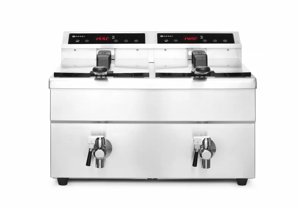 Vis Induction deep fryer with drain tap - 2 x 8 l, HENDI, Profi Line, 16L, 230V/7000W, 577x609x(H)410mm, bilde 2