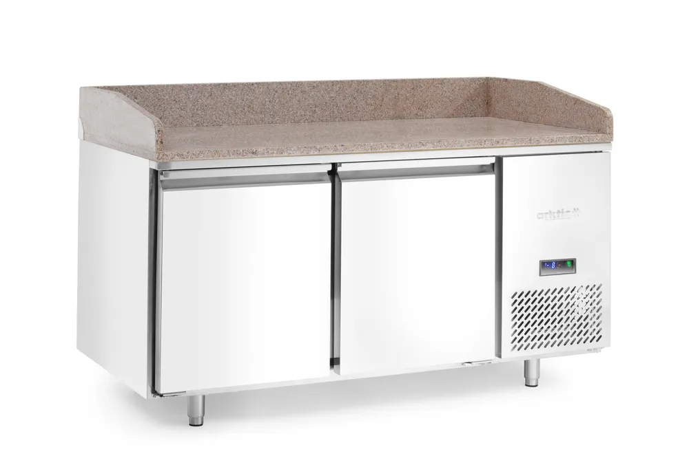 Vis Pizza cooling table with granite worktop, 2 doors, Arktic, 250L, Granite, 230V/250W, 800x1510x(H)1050mm, bilde 2