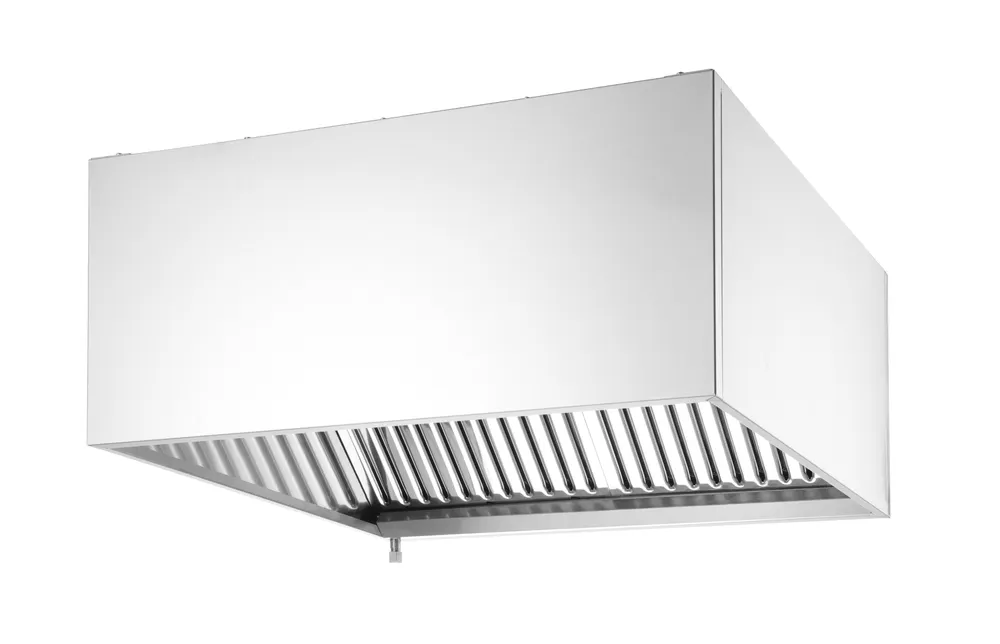 Wall-mounted extractor hood, bolted, HENDI, Silver, 1005x1000x(H)450mm, Rectangular